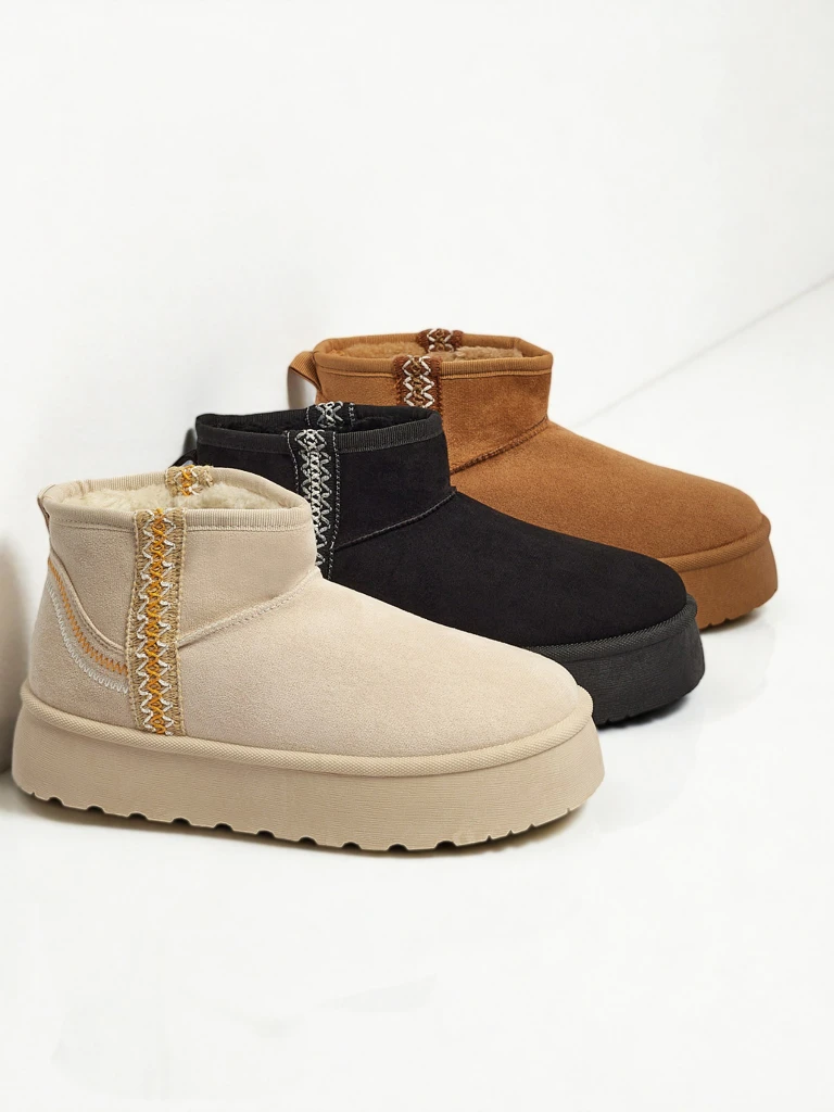 Къси дамски боти а'ла снегоходки Pravel