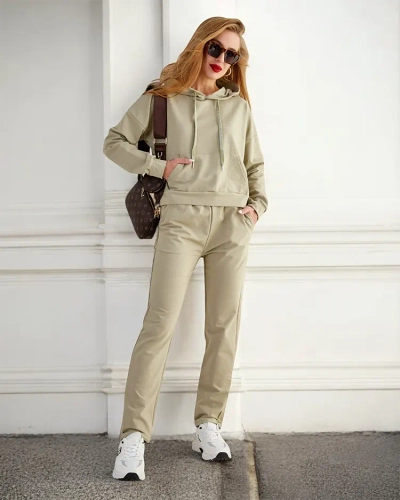 Royalfashion Памучен дамски комплект с потник