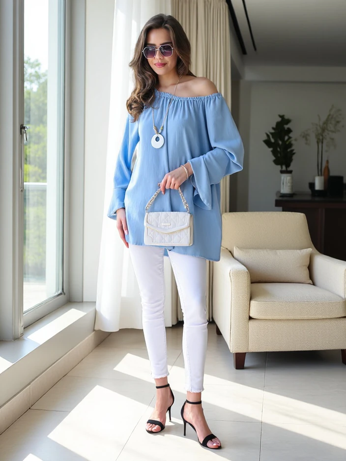 Блуза Royalfashion за жени, вдъхновена от испанския стил с ръбове