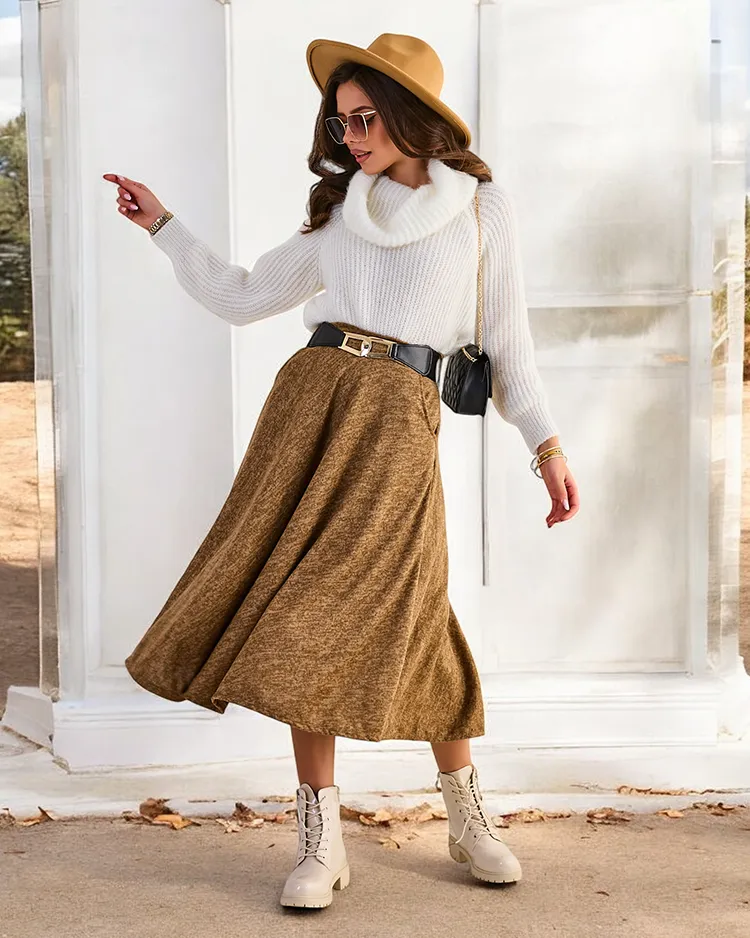 Дамска миди пола на Royalfashion