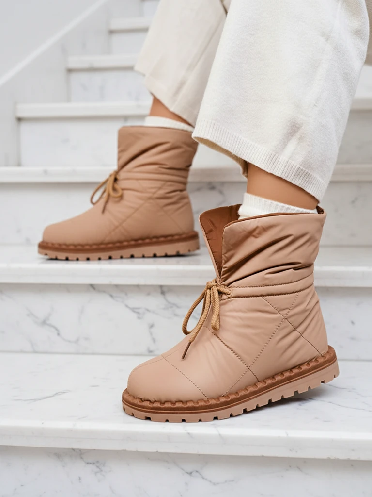 Royalfashion Дамски ботуши за сняг в кафяво Nevonsis