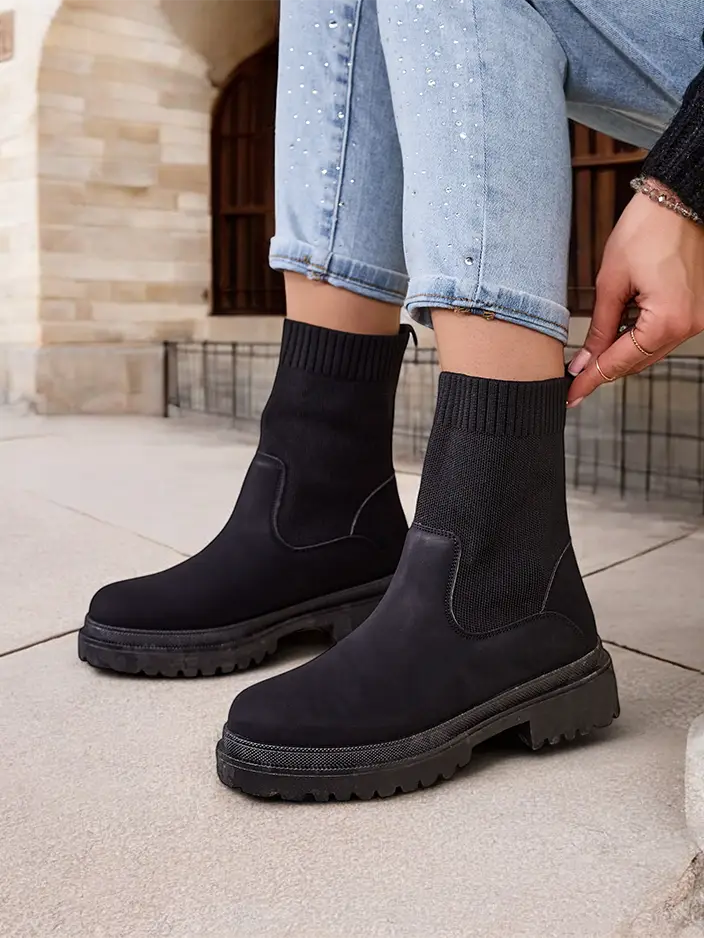 Дамски ботуши без връзки Royalfashion Dorino