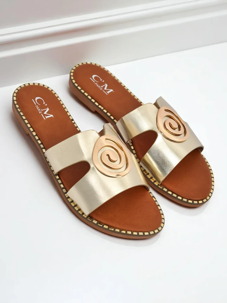 Royalfashion Дамски чехли с равна подметка Glam Bliss