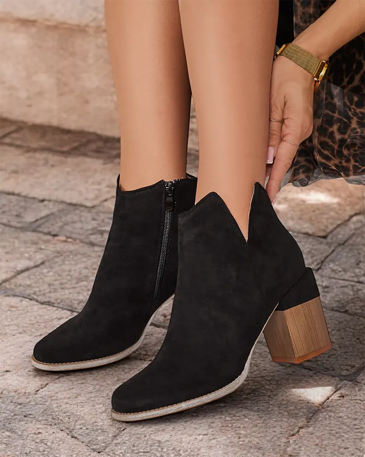 Royalfashion Дамски ботуши eko от велур Ovi