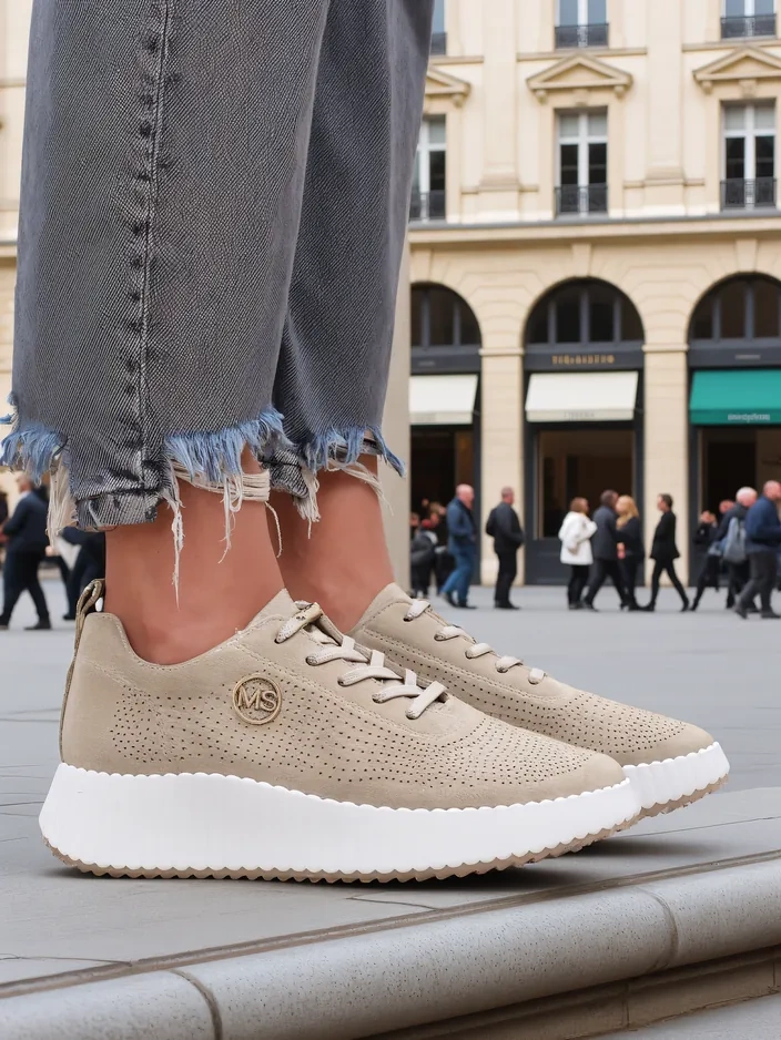 Royalfashion Спортни перфорирани маратонки за жени Tobin