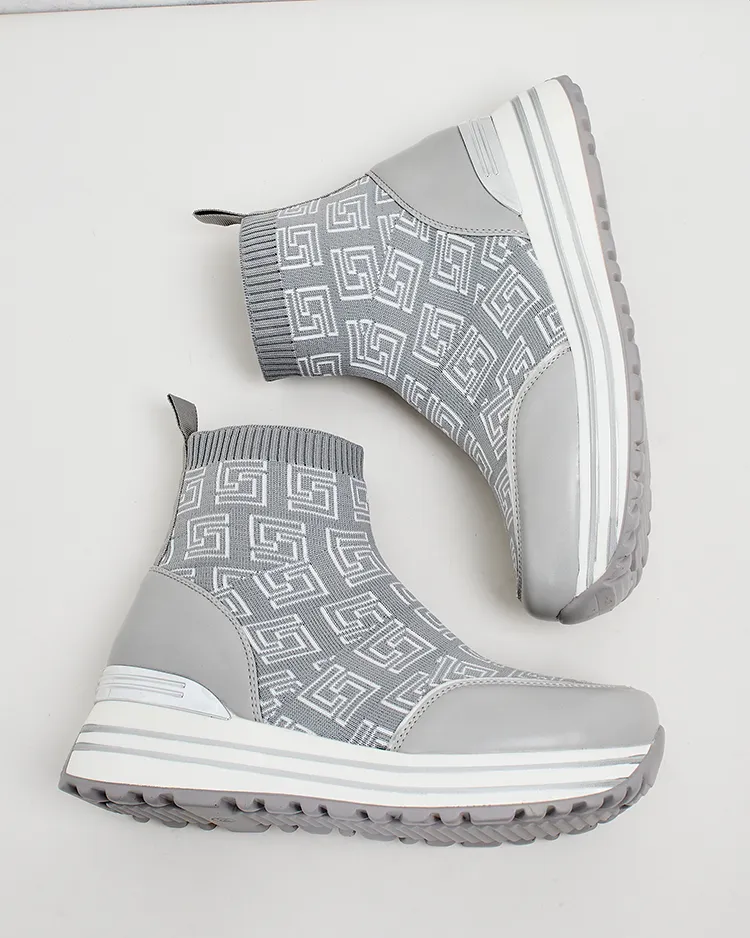 Royalfashion Дамски спортни високи маратонки Lori