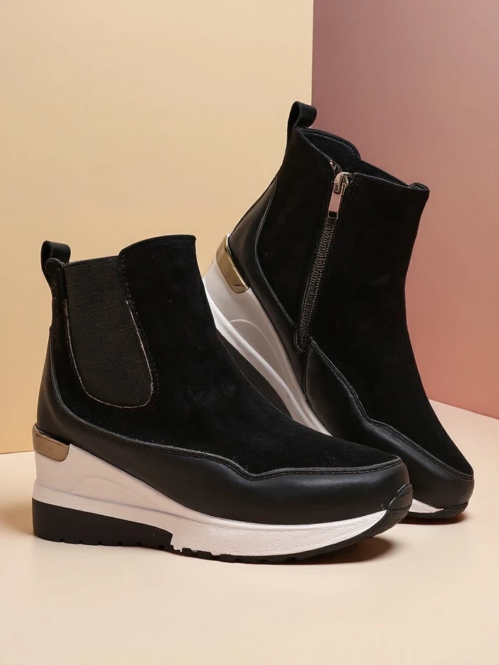 Женски ботуши на скрит ток Royalfashion Zafico