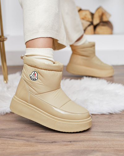 Royalfashion Дамски ботуши за сняг в бежов цвят Ademra