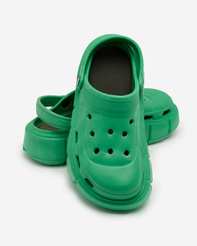 Royalfashion Тъмнозелени дамски гумени джапанки Kooranza