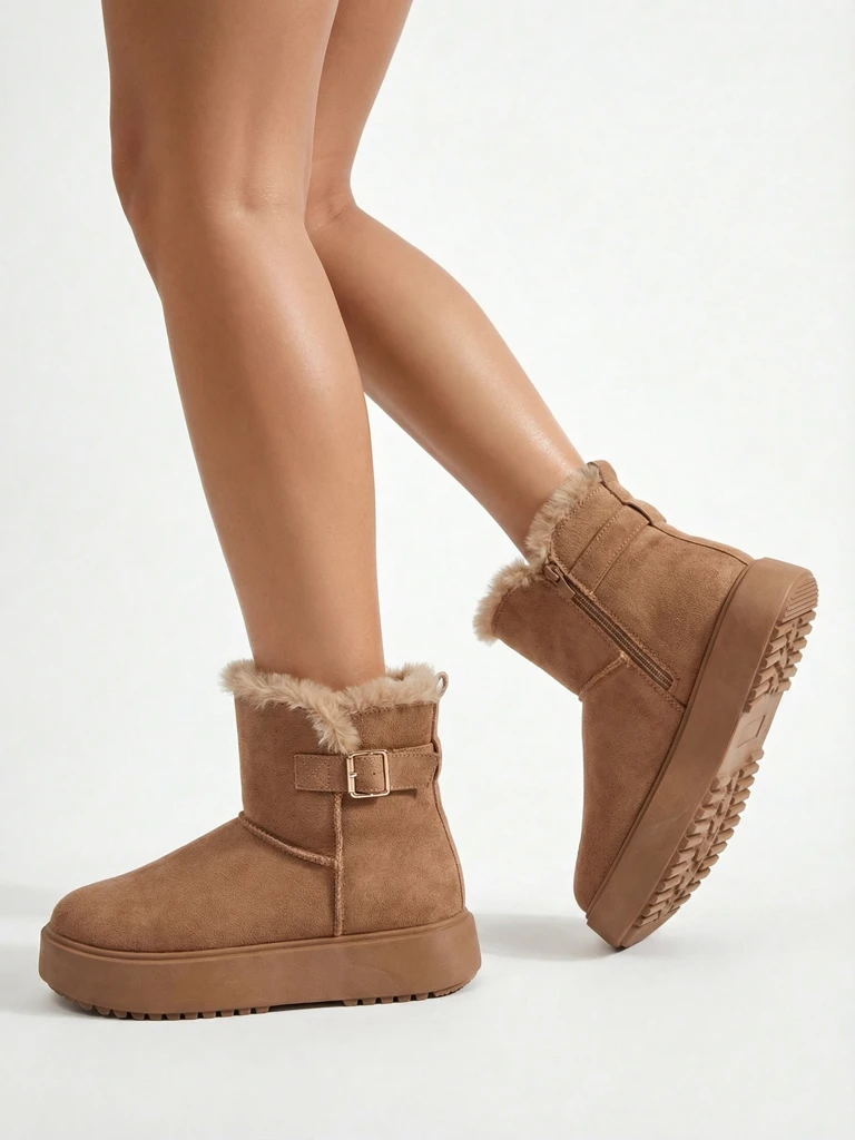 Royalfashion Къси дамски боти тип снегоходки Winter Crest