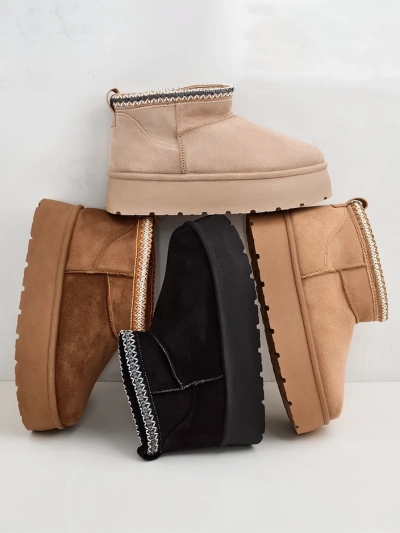 Royalfashion Дамски къси ботуши a'la snow boots Xoalla