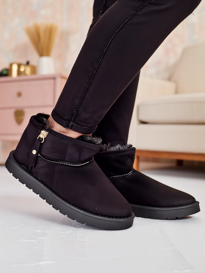 Royalfashion Къси боти, наподобяващи женски снежни боти Fefoz