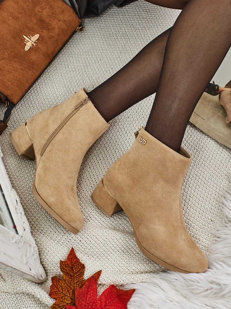 Дамски боти от еко велур на ток Arshinea