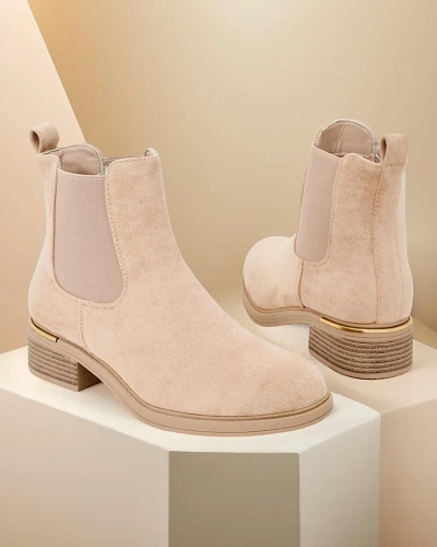 Дамски влечен сайден ток ботуши на Royalfashion Rizones