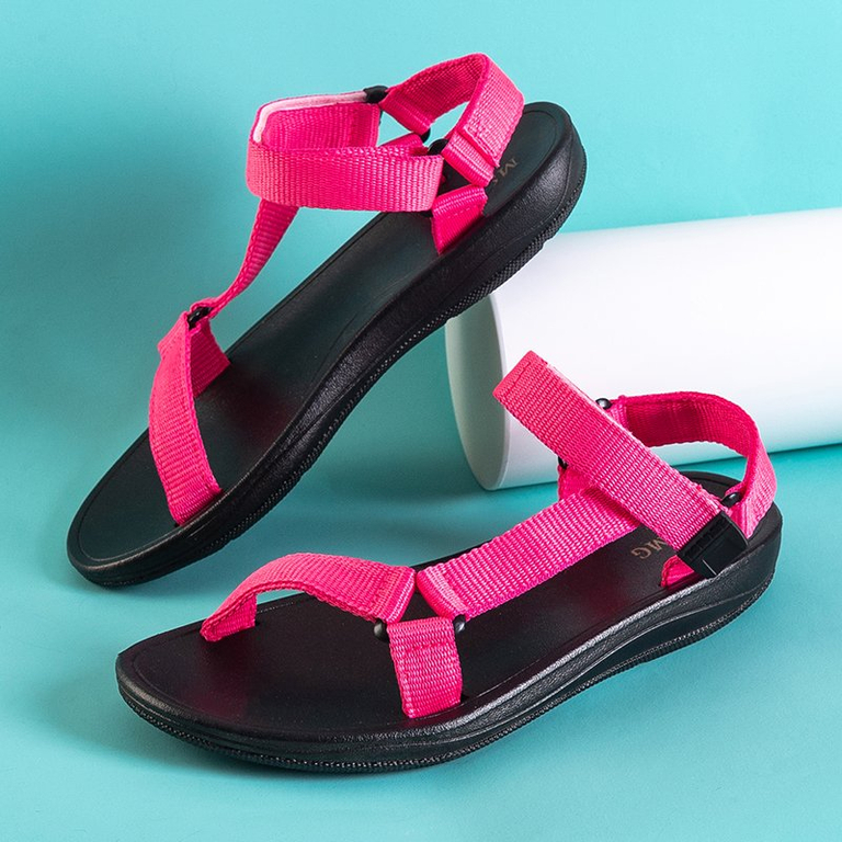 Fuksjowe damskie sportowe sandały Tatag - Obuwie