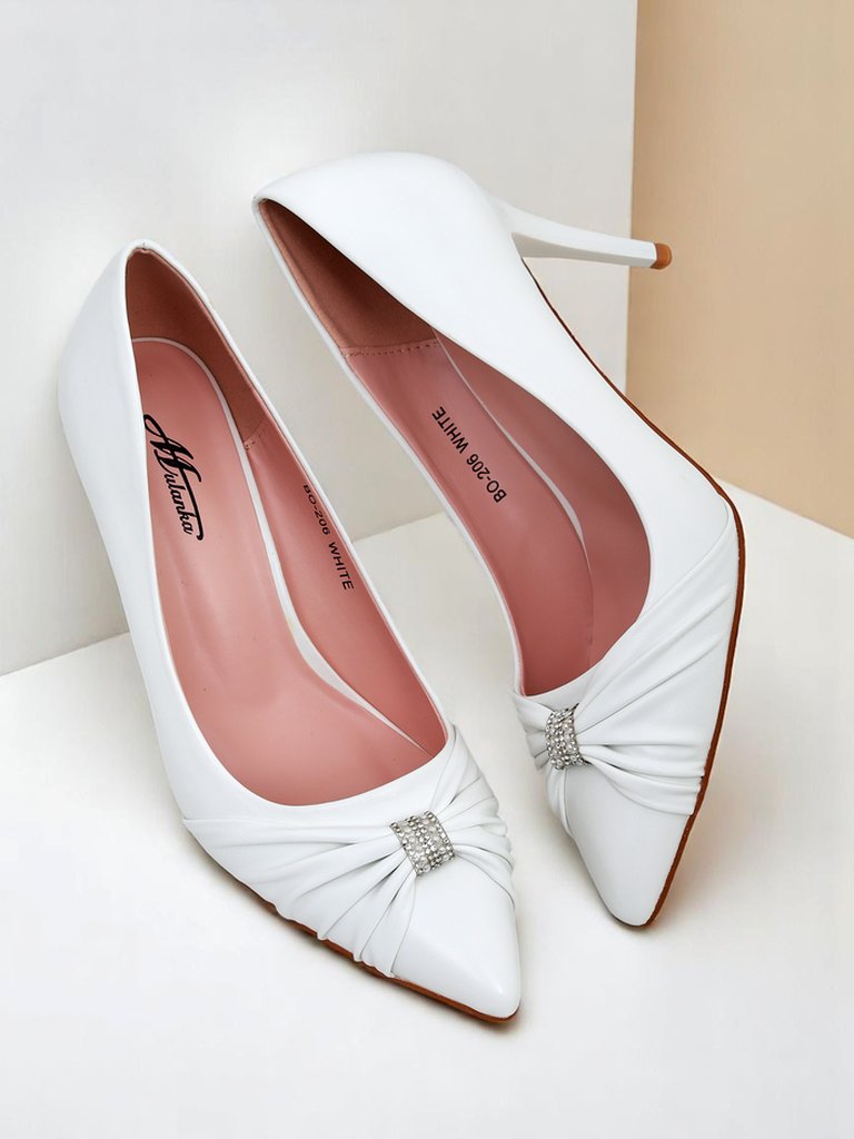 Royalfashion Дамски обувки на ток от еко кожа Venetia Nera