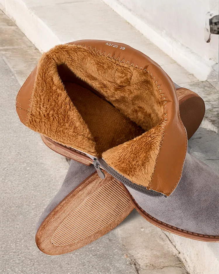 Royalfashion ботуши в стил каубой на покрита платформа Patorias