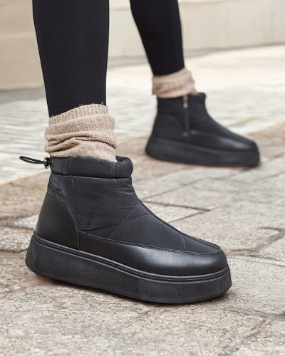 Royalfashion Дамски ботуши за сняг в черен цвят Fopinia