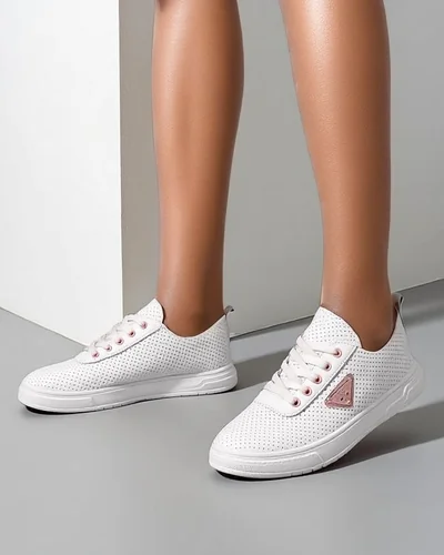 Роялфешън Дамски спортни обувки с връзки с принт Фенни