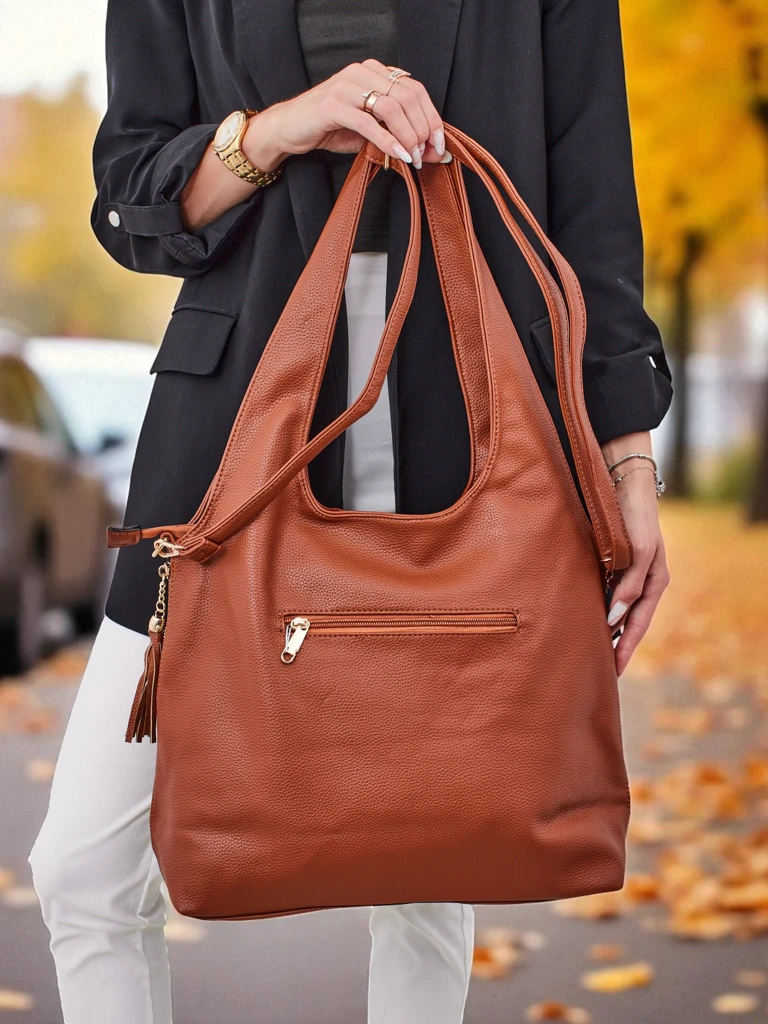 Голяма дамска чанта от еко кожа тип shopper Crystal Haven