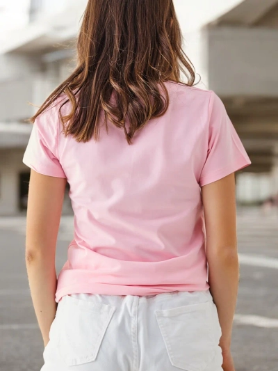 Royalfashion Женска памучна тениска Заек Кажи Бъди истински