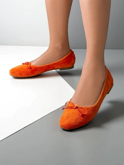 Обувки балетни за жени Royalfashion с панделка Zaame