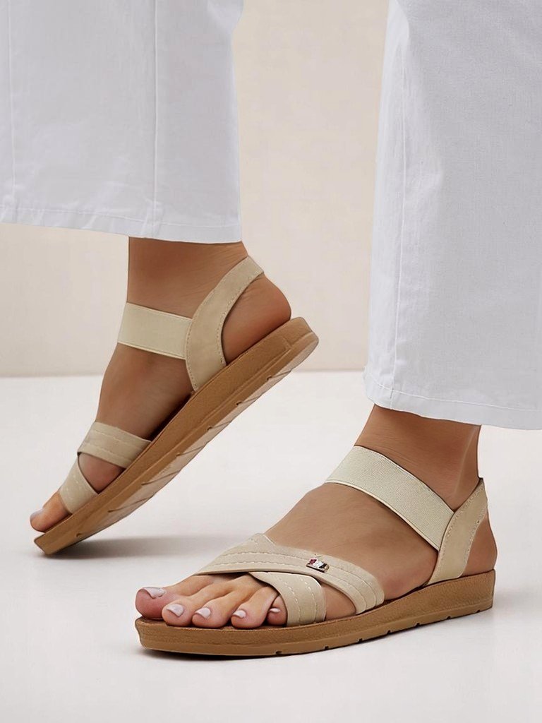 Royalfashion дамски сандали с еластична лента Zerefis