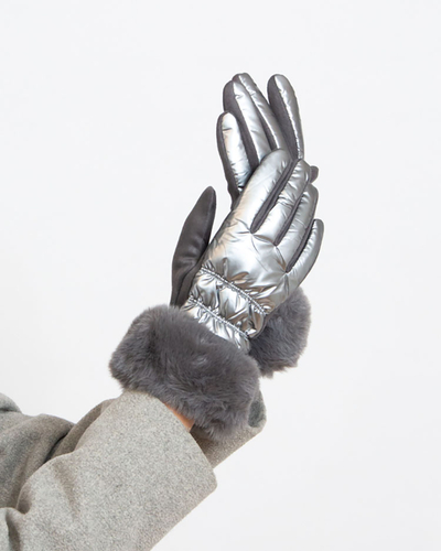 Royalfashion Дамски черни ръкавици