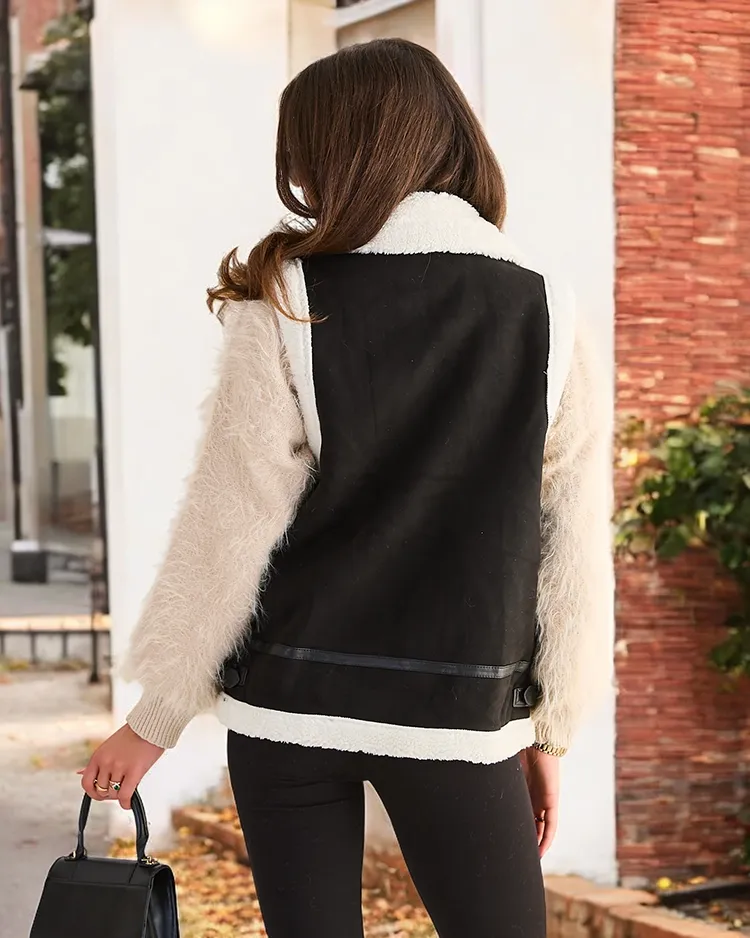 Дамски елек с кожухче на Royalfashion