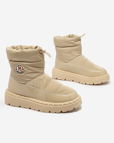 Royalfashion Дамски ботуши за сняг в светлокафяв цвят Ireda