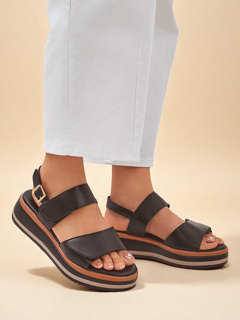 Royalfashion Дамски сандали с по-дебела подметка Tulipp