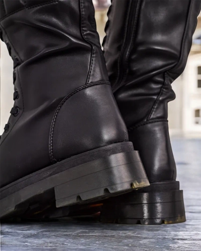 Дамски ботуши с връзки на Royalfashion Ominoc