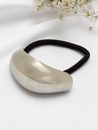 Royalfashion Ластик за коса с полукръгла декорация Halfmoon Twist