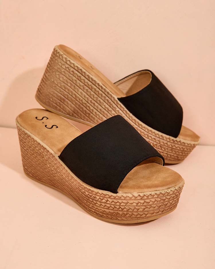 Royalfashion Дамски джапанки на платформа и котва Albavia