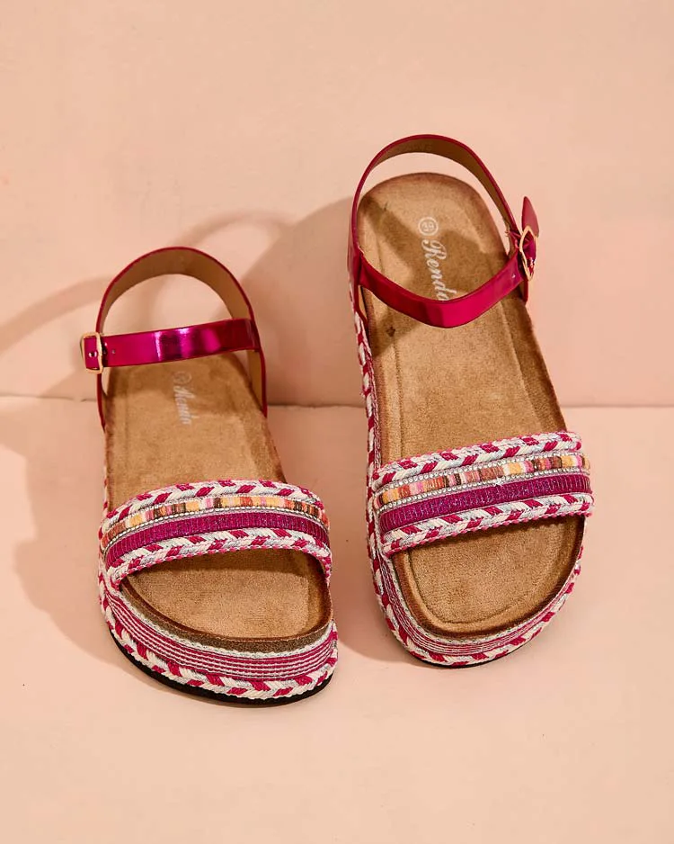 Royalfashion Дамски сандали с бродерия Mussir