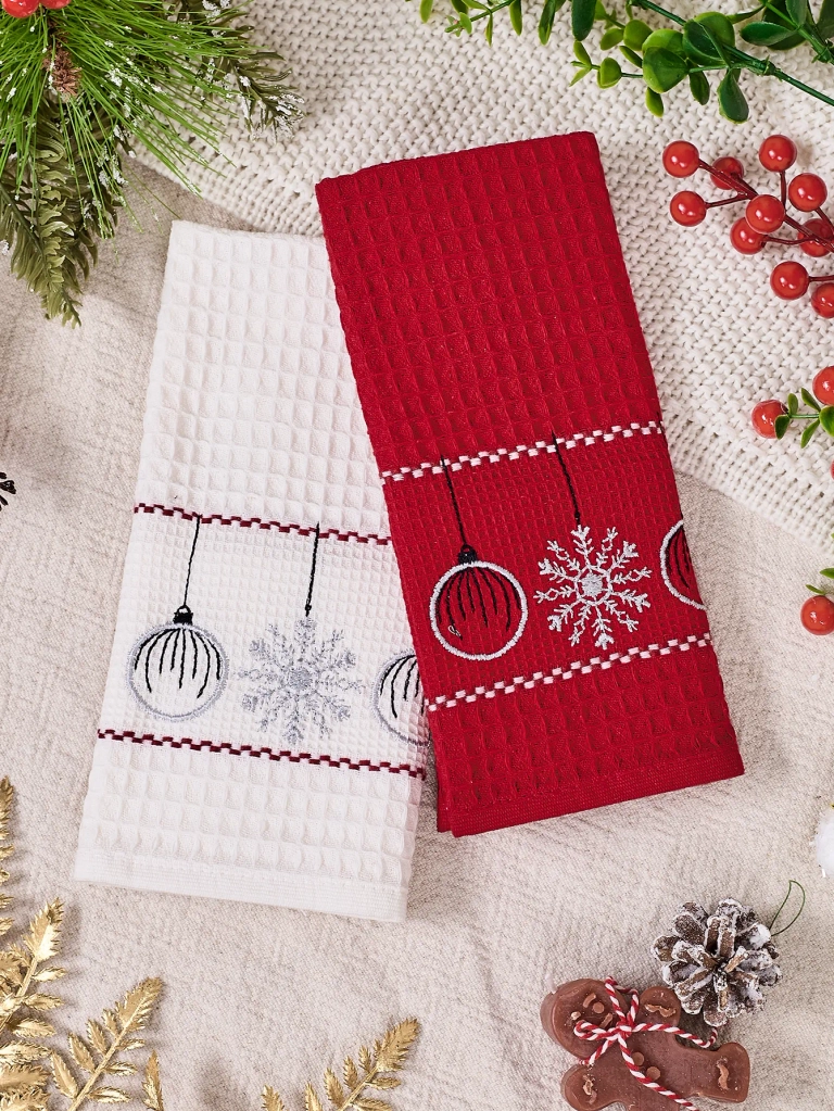 Комплект кърпи за празници на Royalfashion Щастлива Нова година