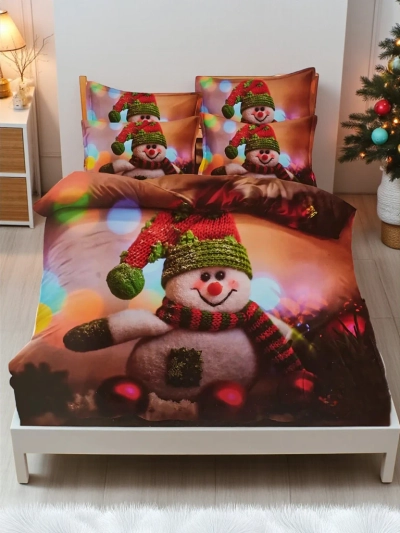 Royalfashion Коледно спално бельо 160x200 комплект от 3 части