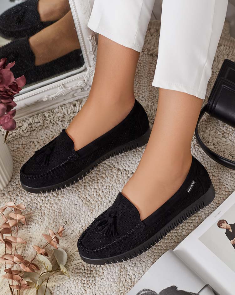 Royalfashion Дамски ажурни мокасини Molaffa