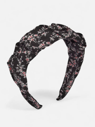 Royalfashion Лента за коса с драперия и щампа