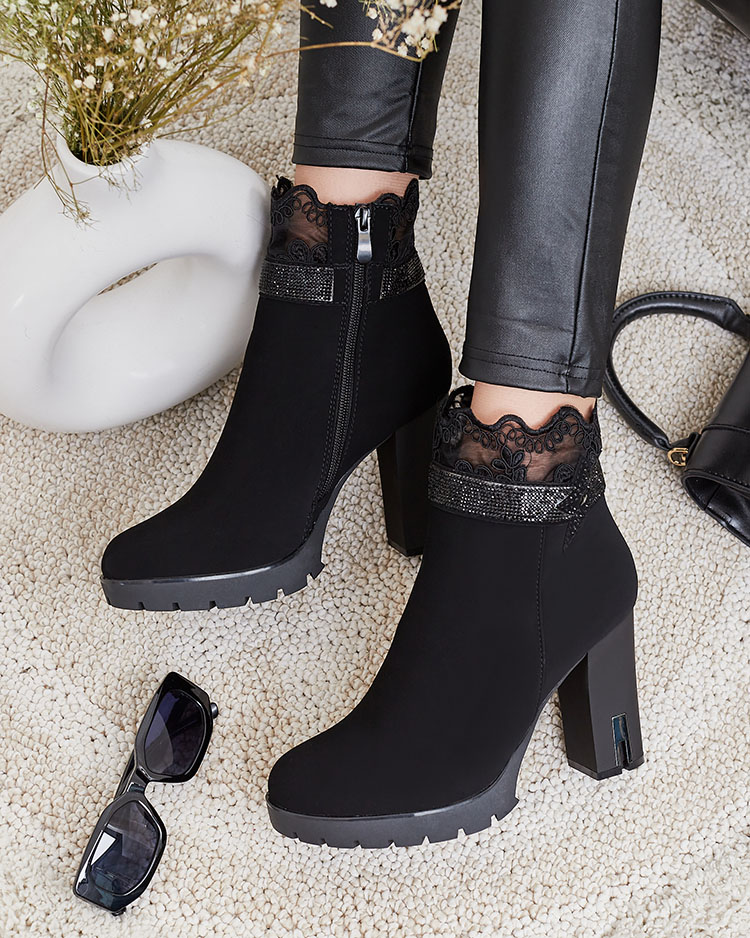 Royalfashion Дамски ботуши Leroleda с декорация Stiletto