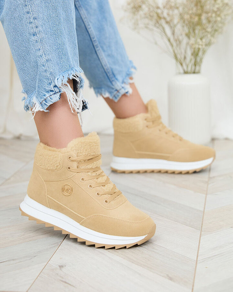 Royalfashion Дамски изолирани спортни обувки в светлокафяво Cerrto