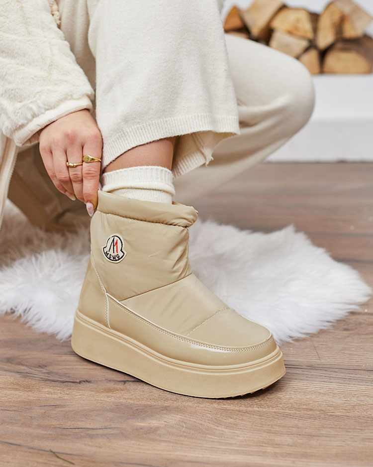 Royalfashion Дамски ботуши за сняг в светлокафяв цвят Ademra