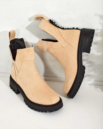 Royalfashion Дамски ботуши Gorgie с изрязано ходило