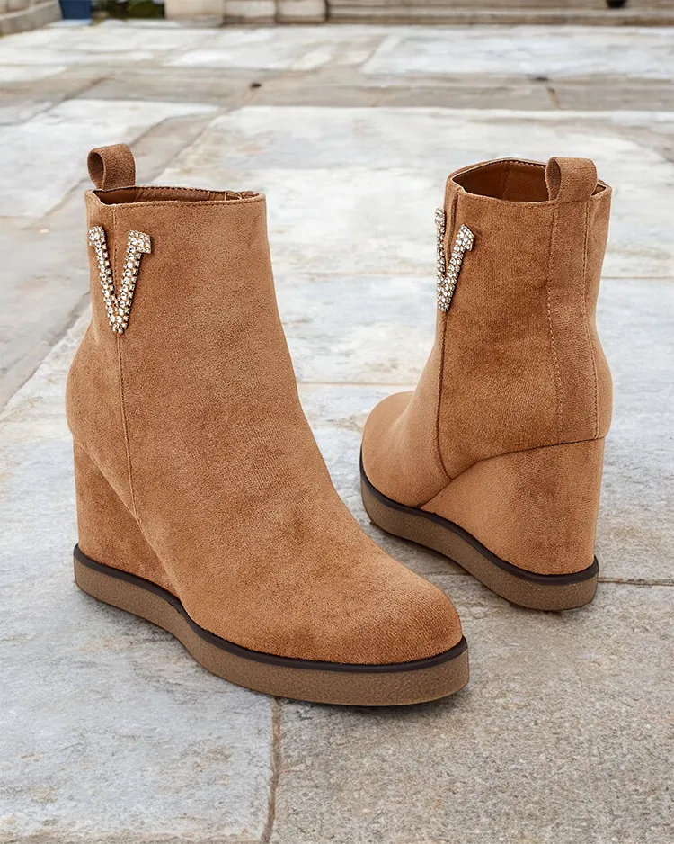 Royalfashion Дамски ботуши на токчета Nerias