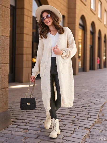 Royalfashion плетен жилет за жени