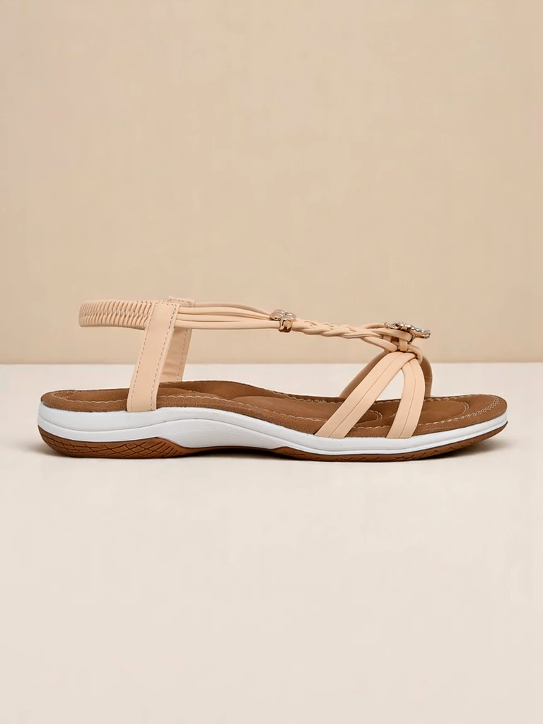 Royalfashion дамски сандали с украса Fiacco