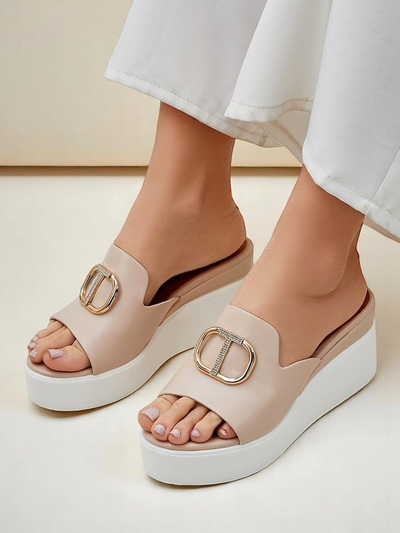 Royalfashion дамски сандали на клин Daffin