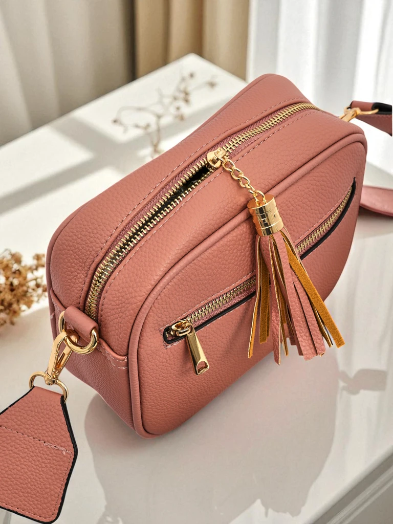 Royalfashion Малка дамска чанта от еко кожа с цветна каишка Kovi Lace