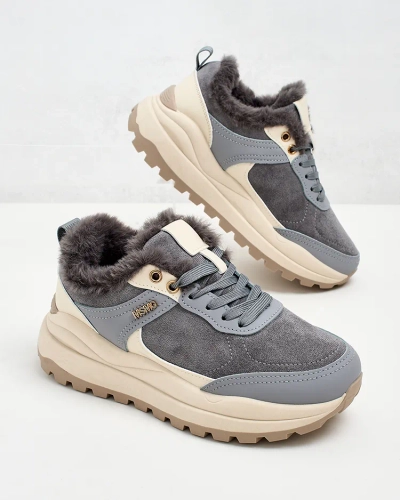 Royalfashion Women's Ruffi Insulated Sneakers