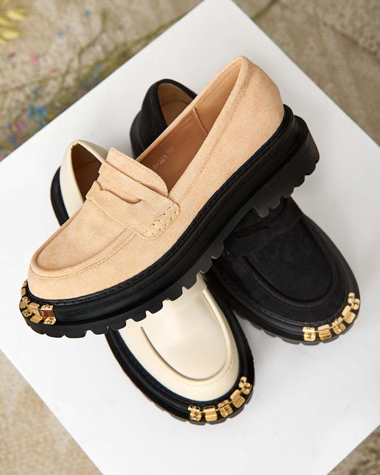 Royalfashion Дамски мокасини от еко велур Retillum